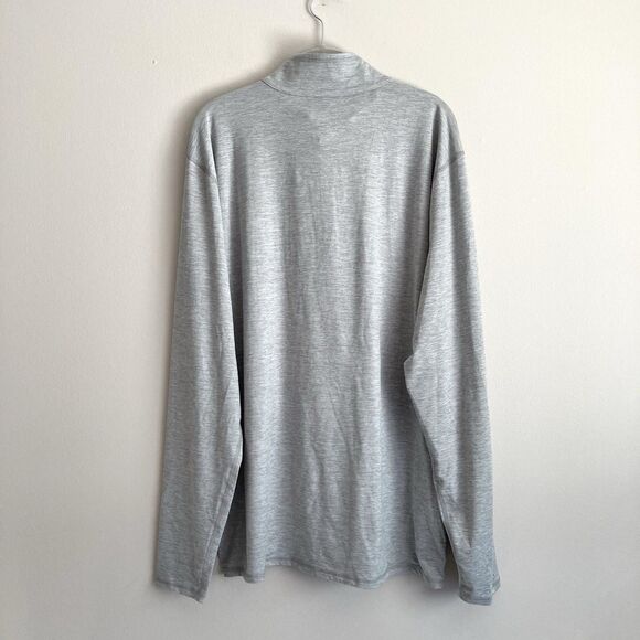 Vuori Mens Gray 1/4 Zip Pullover Size XXL Performance Stretch Lightweight Active - Picture 7 of 10